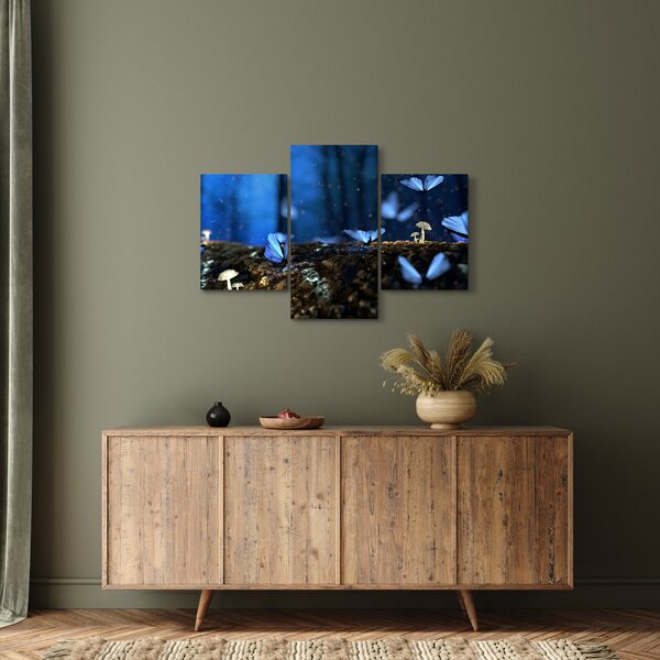 Slika plavih leptira (90x60 cm)