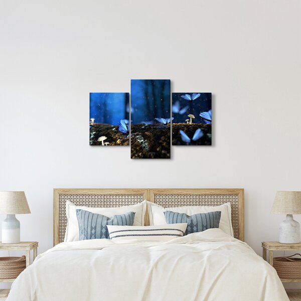 Slika plavih leptira (90x60 cm)