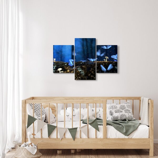 Slika plavih leptira (90x60 cm)