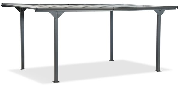 Aluminijska nadstrešnica za automobil Lombardia 3x4.3 Garden Point antracit