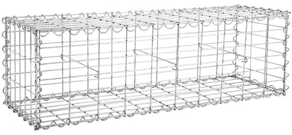 Gabionska košara, metalni gabionski kavez 100 x 30 x 30 cm