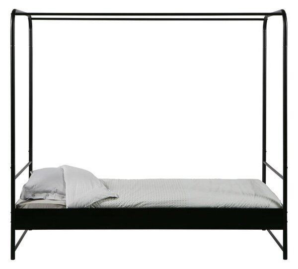 Crni krevet za jednu osobu vtwonen Bunk, 90 x 200 cm