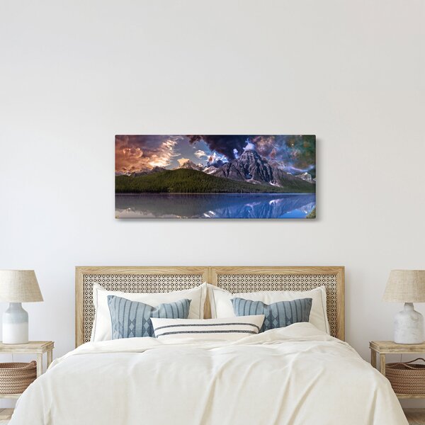 Slika jezera i planina (120x50 cm)