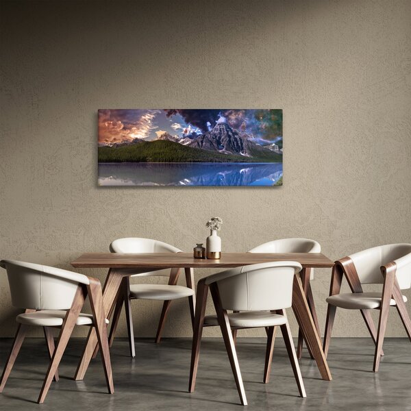 Slika jezera i planina (120x50 cm)