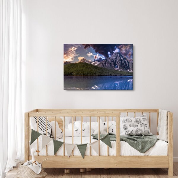 Slika jezera i planina (90x60 cm)