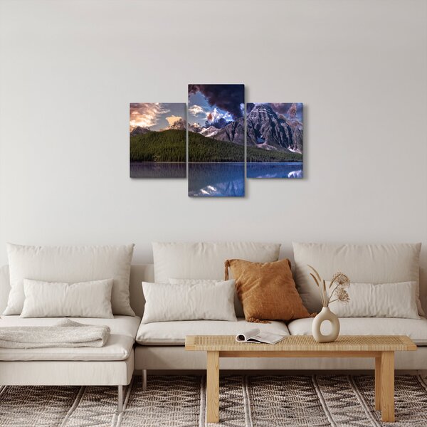Slika jezera i planina (90x60 cm)
