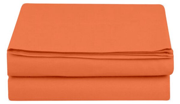 Narančasta ravna plahta - 140 x 235 cm