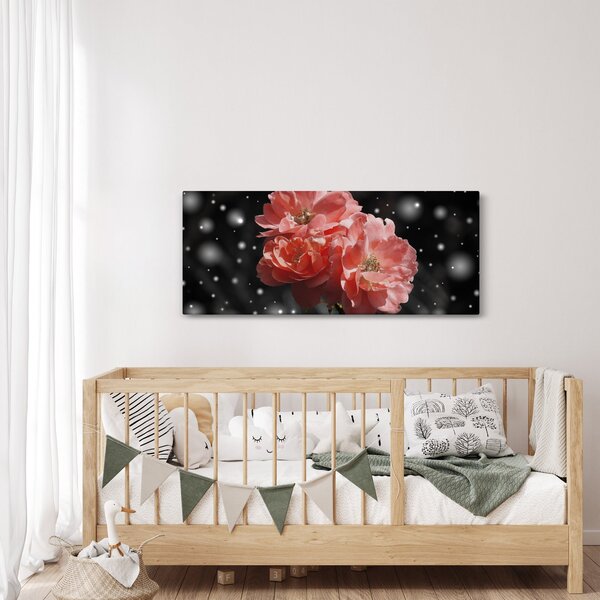 Slika ružičastog cvijeta (120x50 cm)