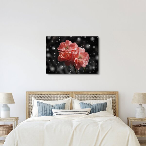 Slika ružičastog cvijeta (70x50 cm)