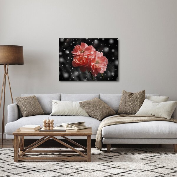 Slika ružičastog cvijeta (70x50 cm)