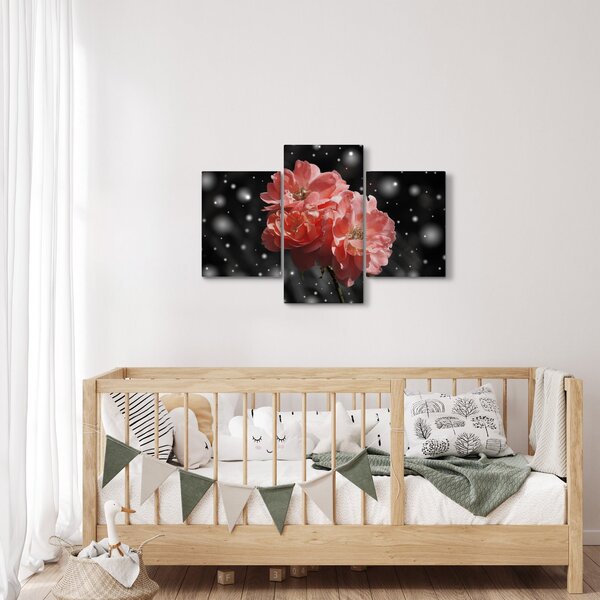 Slika ružičastog cvijeta (90x60 cm)