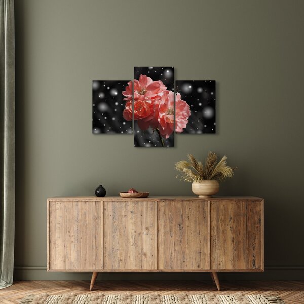 Slika ružičastog cvijeta (90x60 cm)