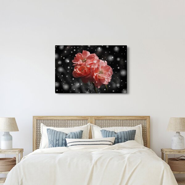 Slika ružičastog cvijeta (90x60 cm)