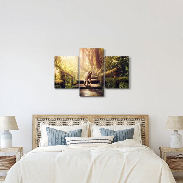 Slika tigra u džungli (90x60 cm)