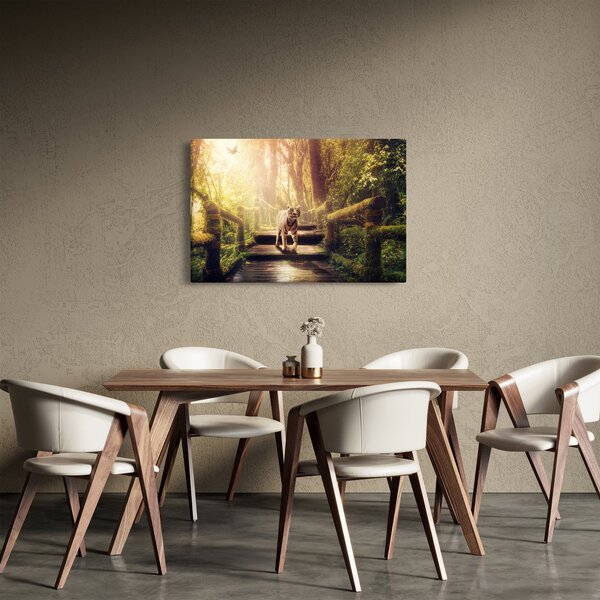 Slika tigra u džungli (90x60 cm)