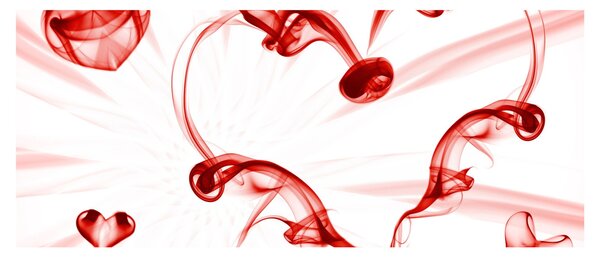 Slika srce od dima (120x50 cm)