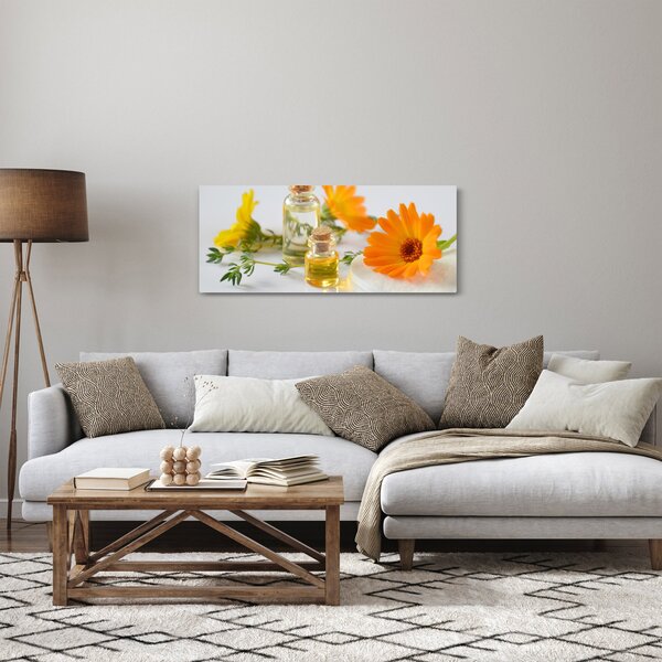 Slika narančastih cvjetova (120x50 cm)