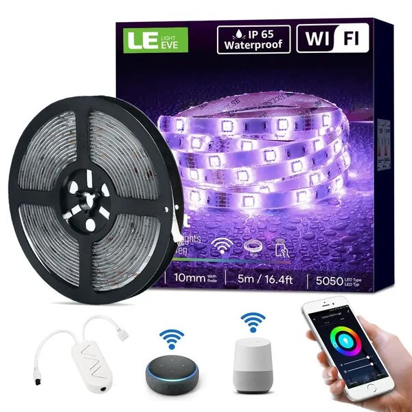Wifi 5m set led trak rgb ip65 - vodoodporen