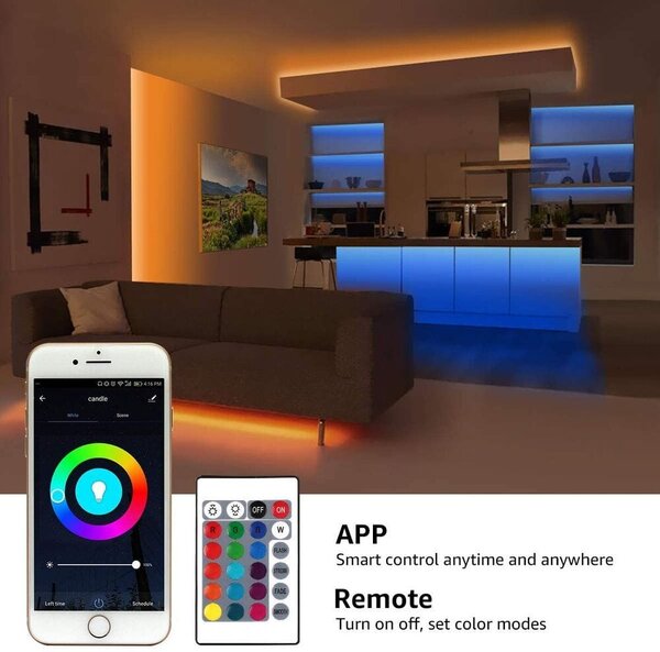 Wifi 5m set led trak rgb ip65 - vodoodporen