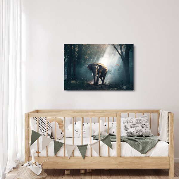 Slika slona u džungli (90x60 cm)