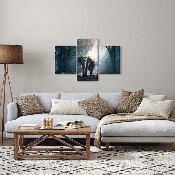 Slika slona u džungli (90x60 cm)