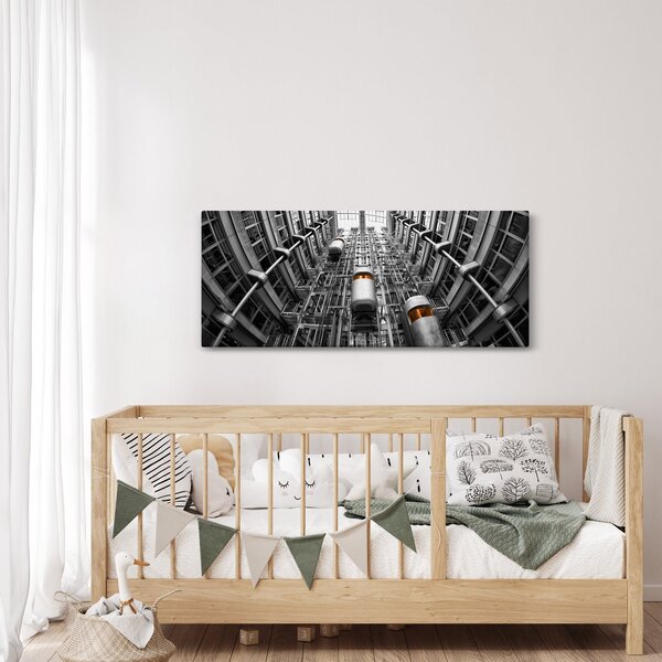 Slika dizala u zgradi (120x50 cm)