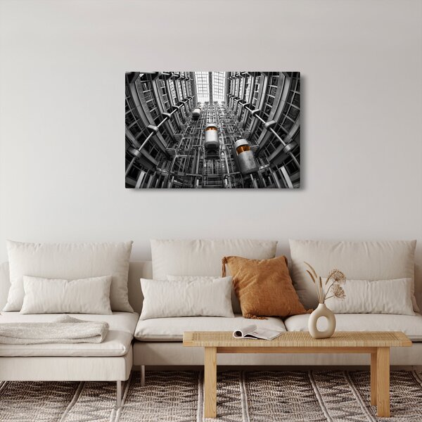 Slika dizala u zgradi (90x60 cm)