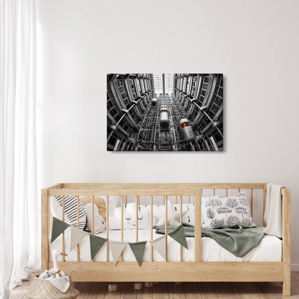 Slika dizala u zgradi (90x60 cm)