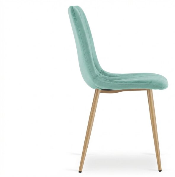Mint Zelena Baršunasta Stolica LAVA AQUA MINT