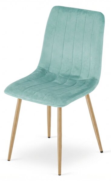 Mint Zelena Baršunasta Stolica LAVA AQUA MINT