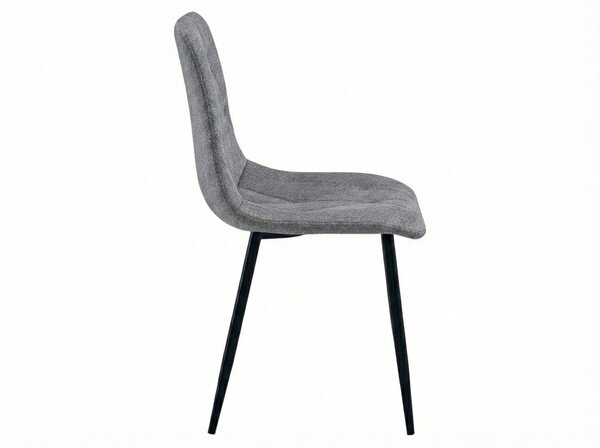 Siva stolica LIBRA PLATINUM GREY s crnim nogama