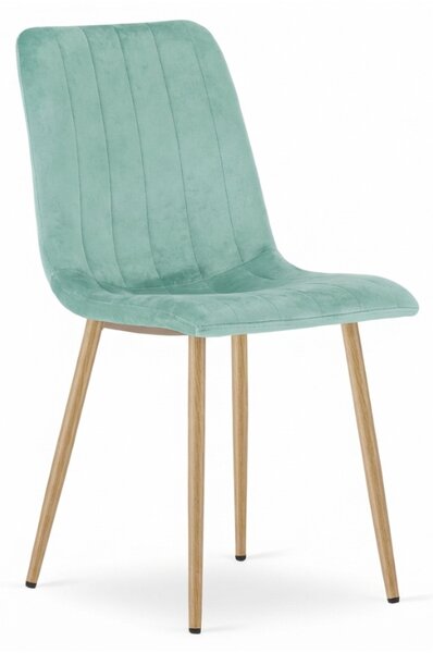 Mint Zelena Baršunasta Stolica LAVA AQUA MINT