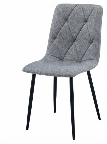 Siva stolica LIBRA PLATINUM GREY s crnim nogama