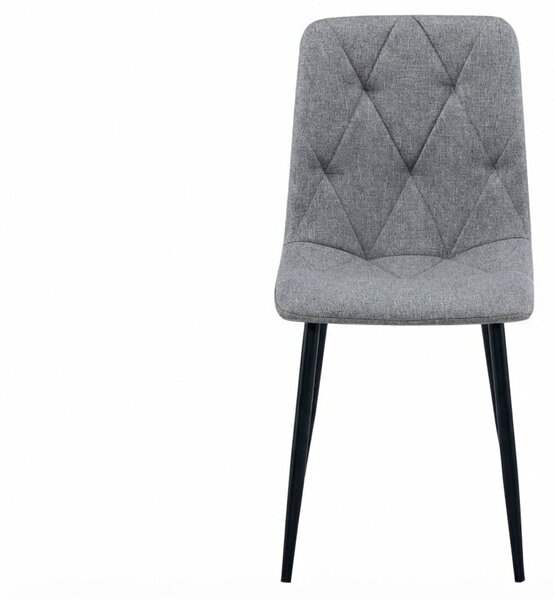 Siva stolica LIBRA PLATINUM GREY s crnim nogama