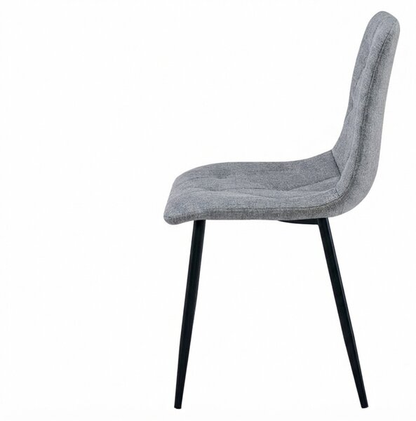 Siva stolica LIBRA PLATINUM GREY s crnim nogama