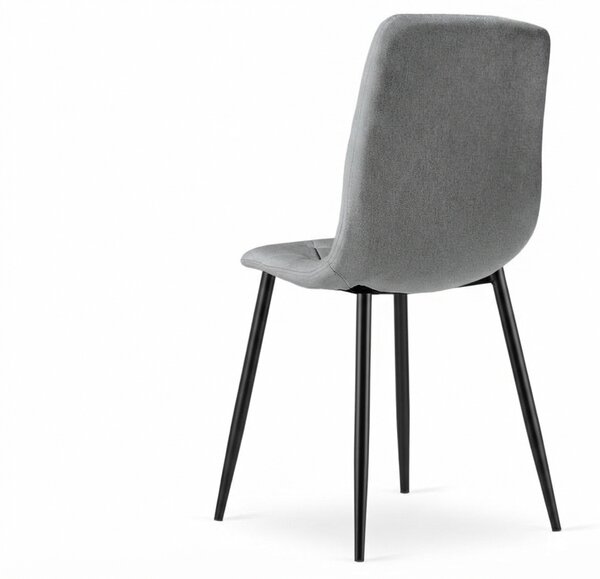Siva stolica LIBRA PLATINUM GREY s crnim nogama