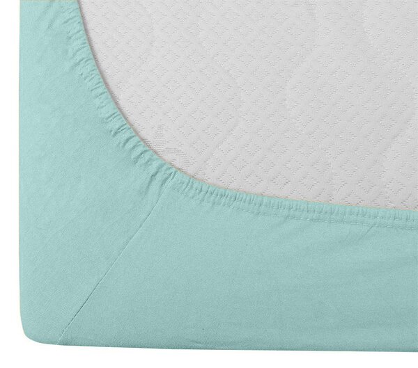 Jersey plahta EXCLUSIVE svijetlo mentolno zelena 90 x 200 cm
