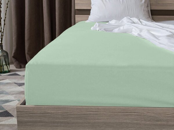 Jersey plahta EXCLUSIVE metvasto zelena 90 x 200 cm