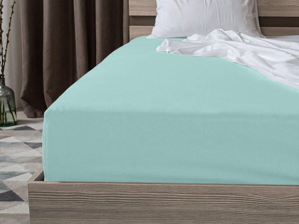 Jersey plahta EXCLUSIVE svijetlo mentolno zelena 90 x 200 cm