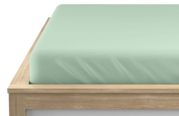 Jersey plahta EXCLUSIVE metvasto zelena 90 x 200 cm