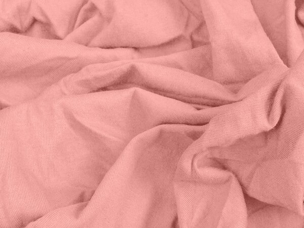Jersey plahta EXCLUSIVE koraljna 90 x 200 cm