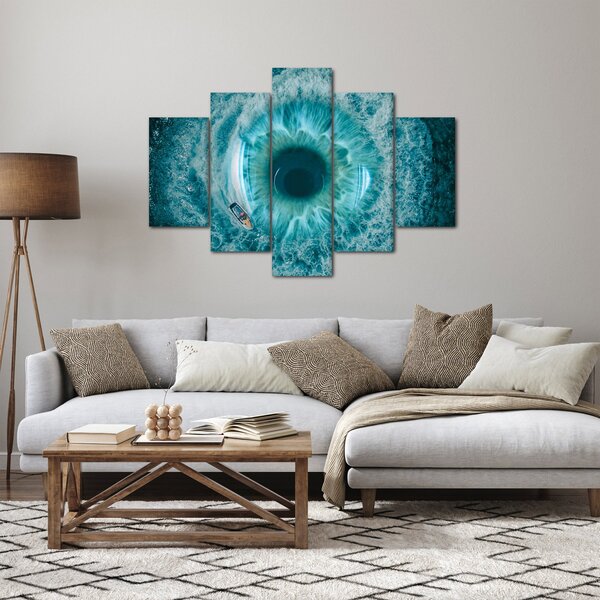Slika mora s brodom (150x105 cm)