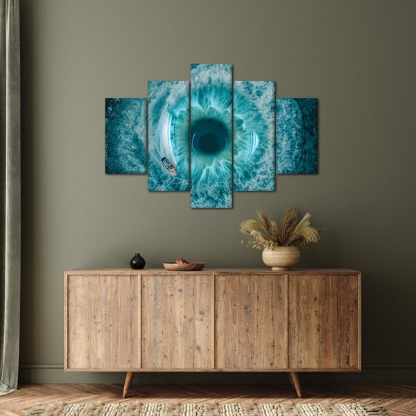 Slika mora s brodom (150x105 cm)