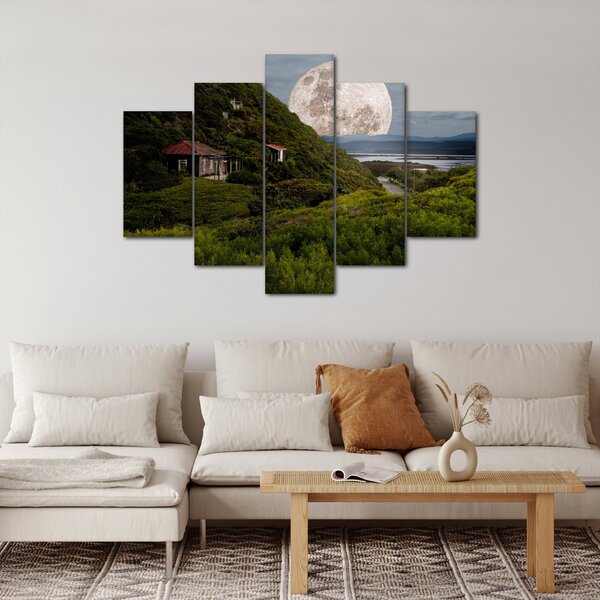 Slika krajolika s mjesecom (150x105 cm)