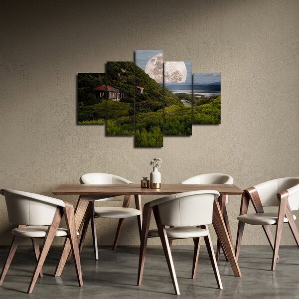 Slika krajolika s mjesecom (150x105 cm)