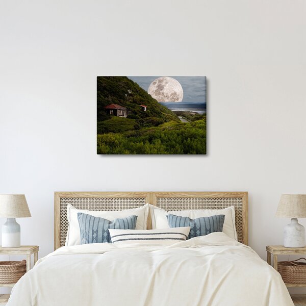Slika krajolika s mjesecom (70x50 cm)