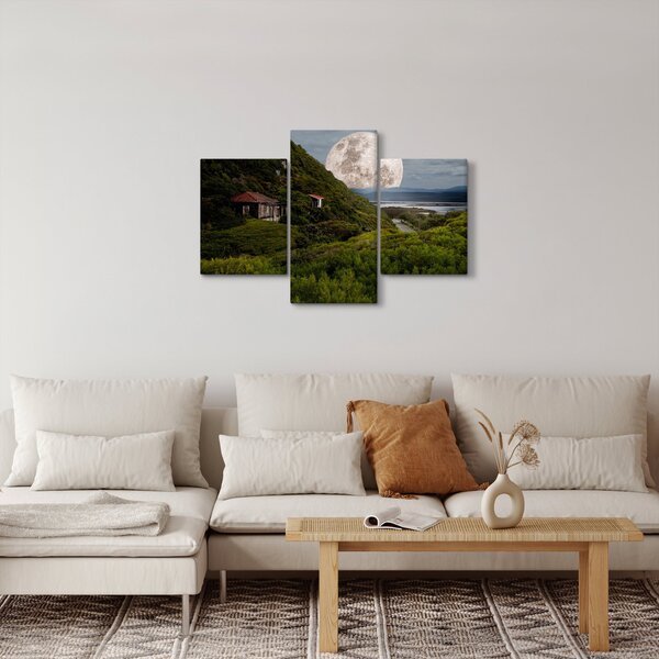 Slika krajolika s mjesecom (90x60 cm)