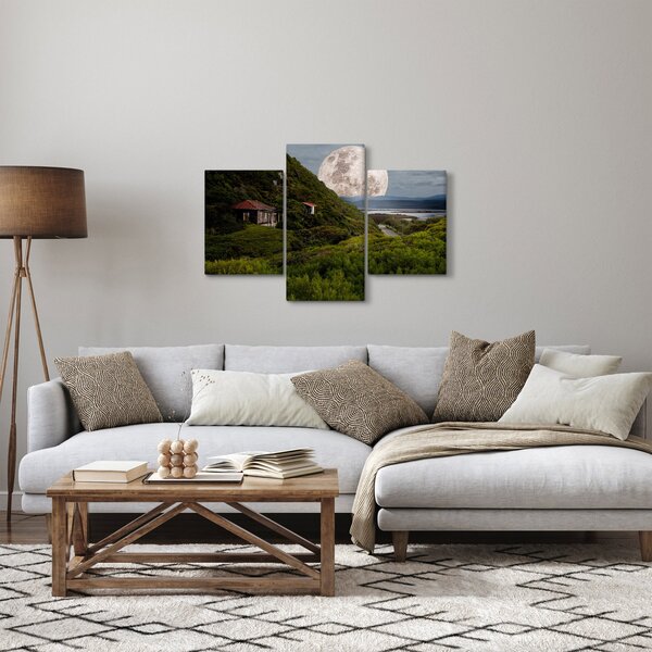 Slika krajolika s mjesecom (90x60 cm)