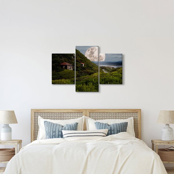 Slika krajolika s mjesecom (90x60 cm)