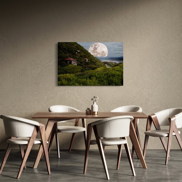 Slika krajolika s mjesecom (90x60 cm)